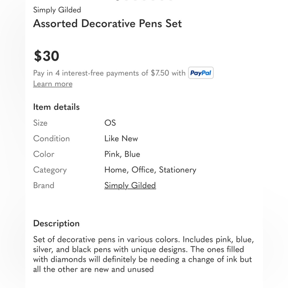 Assorted Decorative Pens Set - Picture 8 of 8